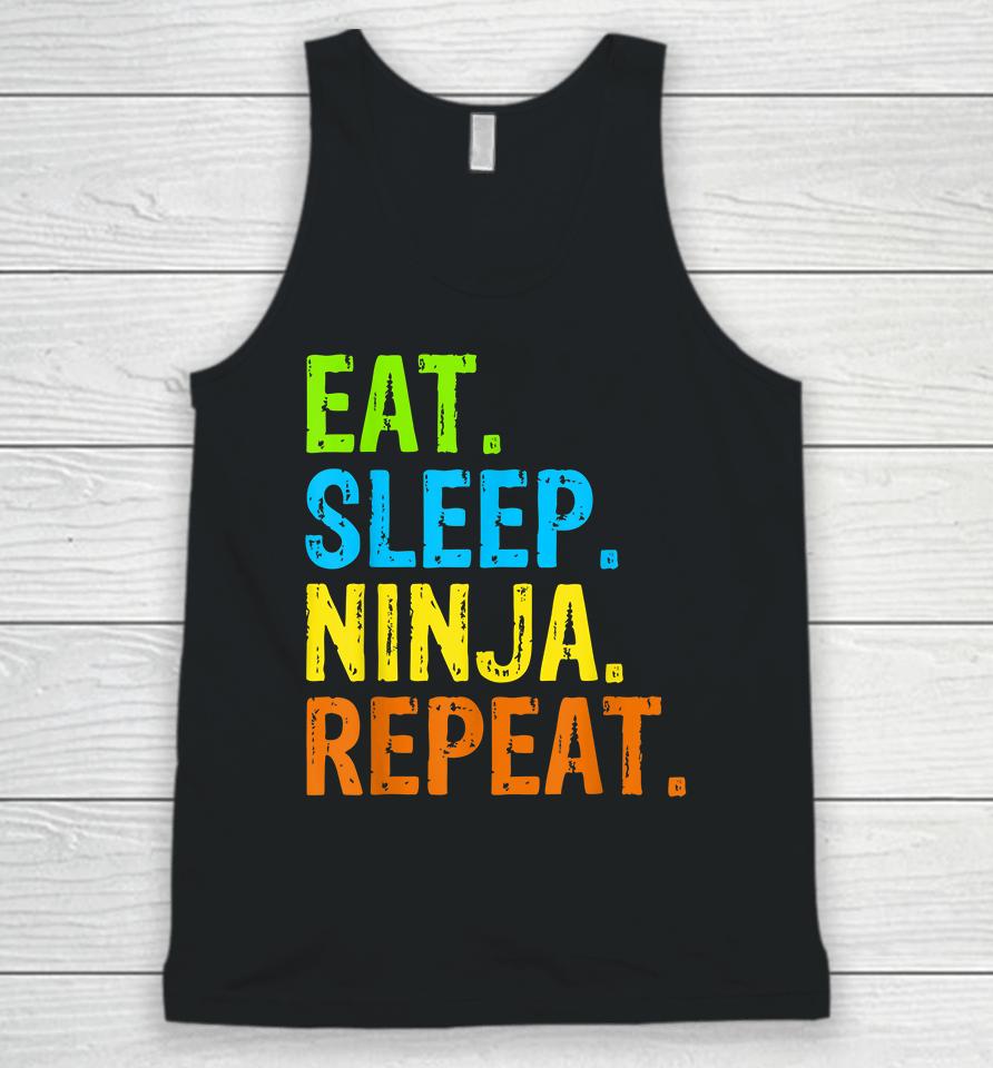 Eat Sleep Ninja Karate Repeat Unisex Tank Top