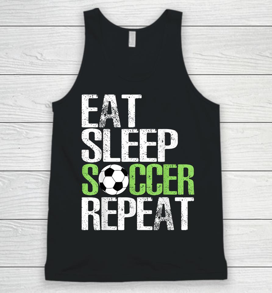 Eat Sleep Soccer Repeat Unisex Tank Top