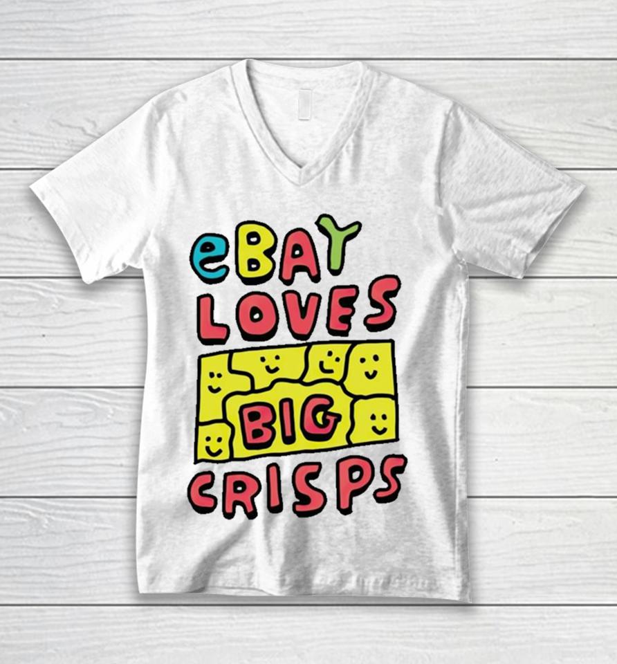 Ebay Loves Big Crisps Unisex V-Neck T-Shirt
