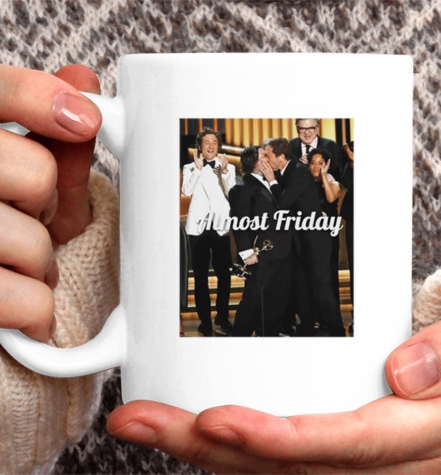 Ebon Moss Bachrach And Matty Matheson Emmys Kiss Almost Friday Coffee Mug