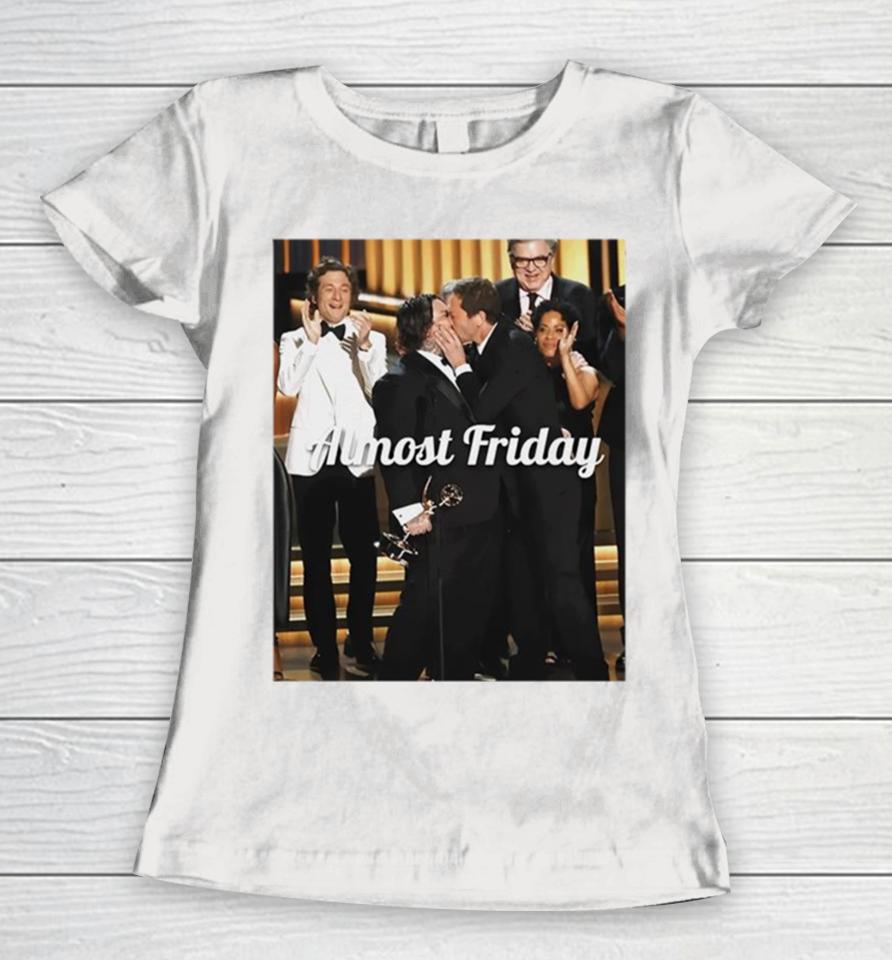 Ebon Moss Bachrach And Matty Matheson Emmys Kiss Almost Friday Women T-Shirt