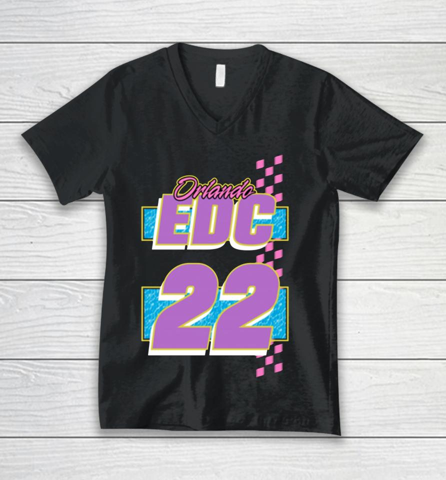 Edc Speedway Unisex V-Neck T-Shirt