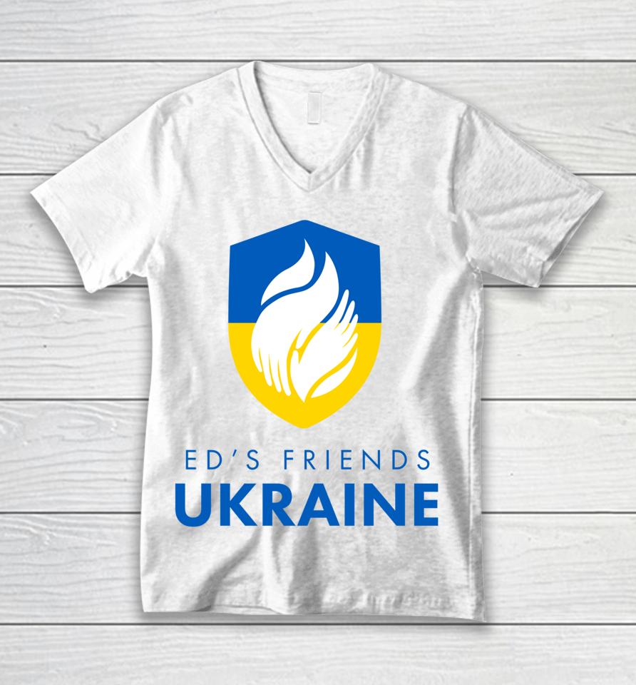 Ed's Friends Ukraine Unisex V-Neck T-Shirt