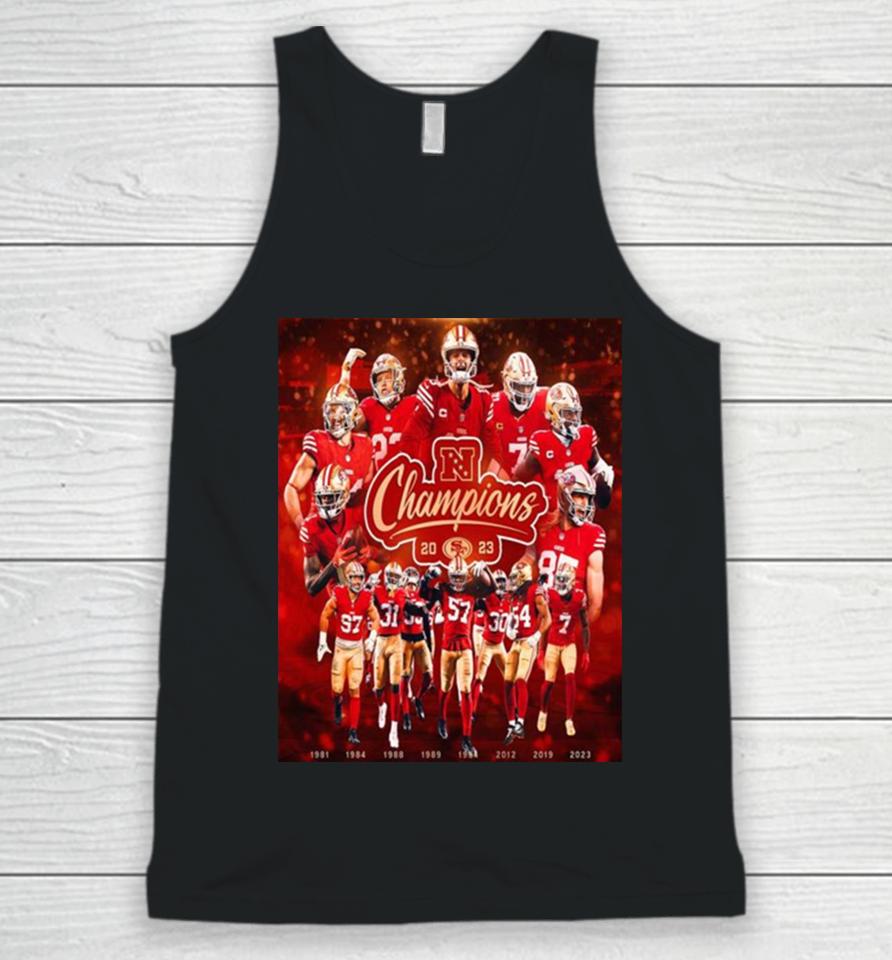 Eight Nfc Champions For The San Francisco 49Ers Head To The Super Bowl Lvii Unisex Tank Top
