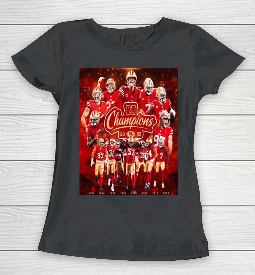 Eight Nfc Champions For The San Francisco 49Ers Head To The Super Bowl Lvii Women T-Shirt