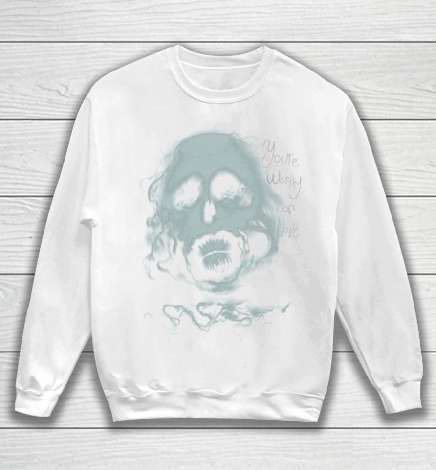 Einstein Ghost Face You’re Worthy Of Love Sweatshirt