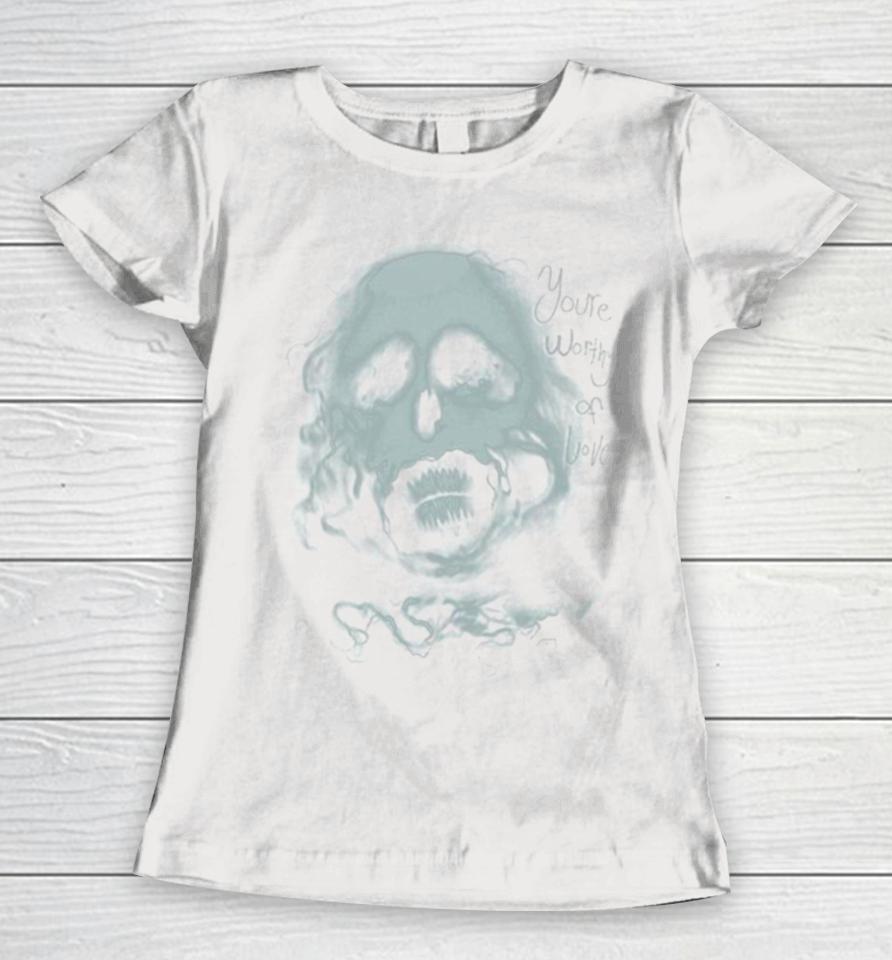 Einstein Ghost Face You’re Worthy Of Love Women T-Shirt
