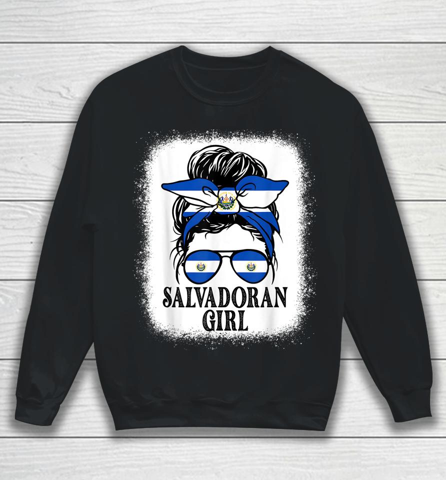 El Salvador For Girl Salvadoran Flagshirts Sweatshirt