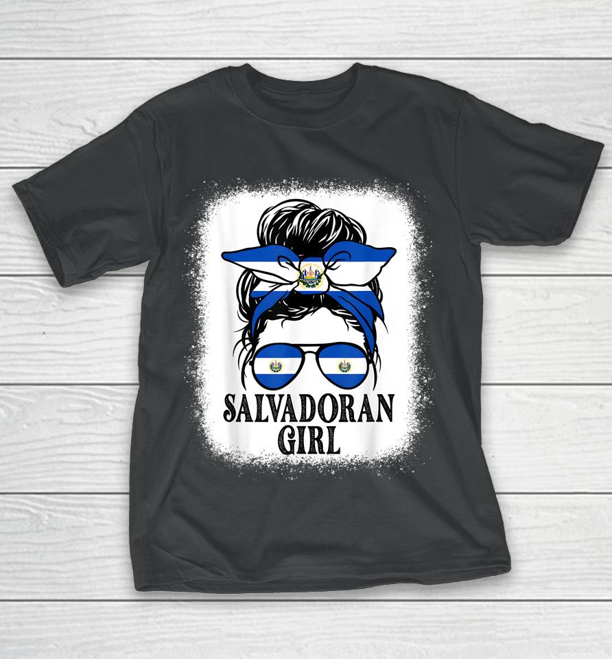 El Salvador For Girl Salvadoran Flagshirts T-Shirt
