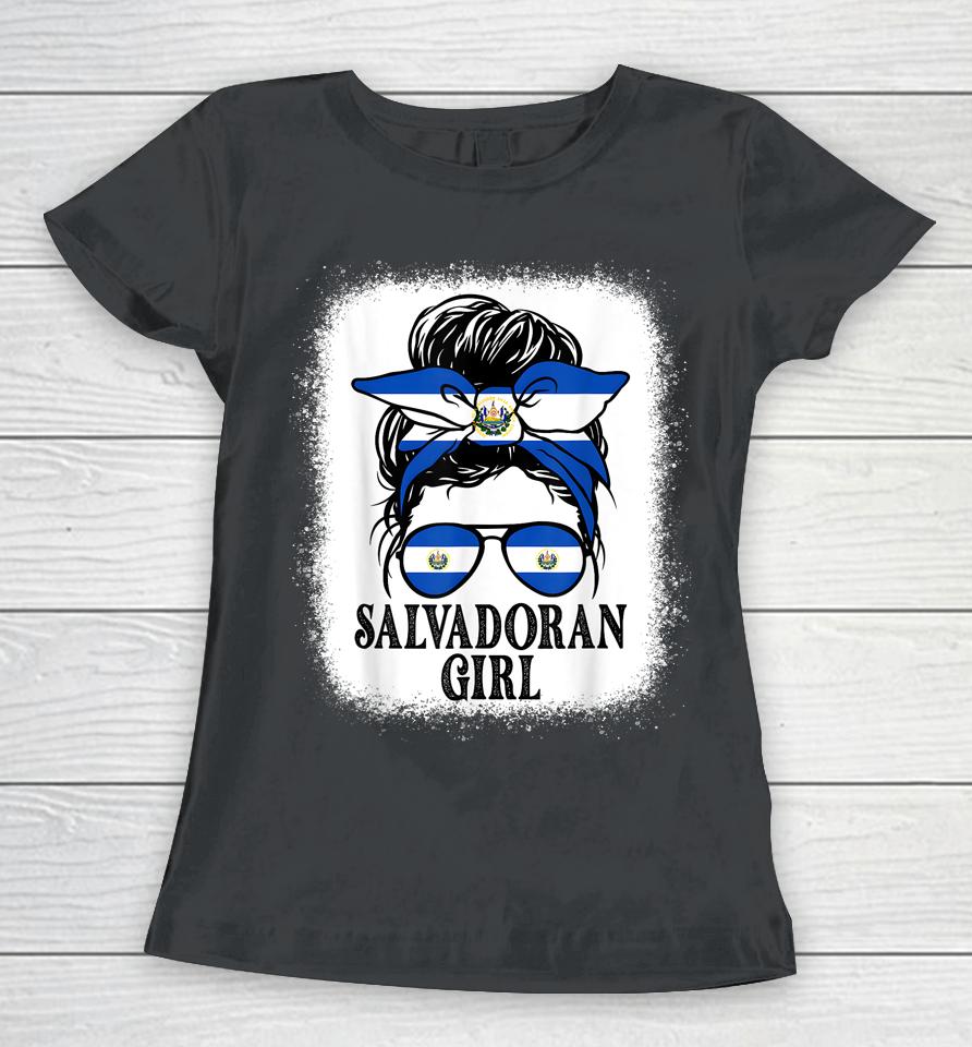 El Salvador For Girl Salvadoran Flagshirts Women T-Shirt