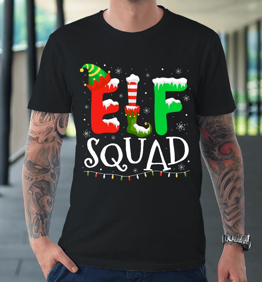 Elf Family Christmas Matching Pajamas Xmas Elf Squad Premium T-Shirt
