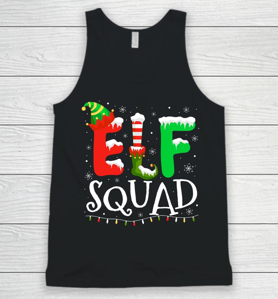 Elf Family Christmas Matching Pajamas Xmas Elf Squad Unisex Tank Top