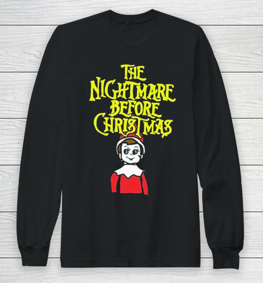 Elf On The Shelf The Nightmare Before Christmas Long Sleeve T-Shirt