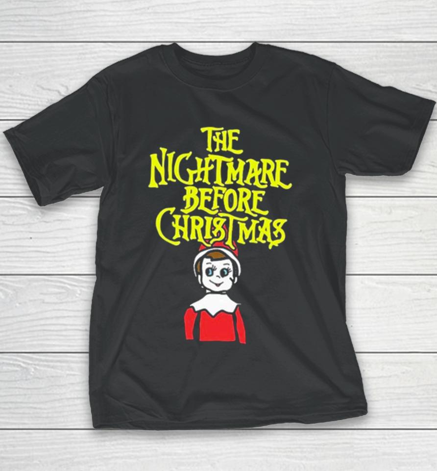Elf On The Shelf The Nightmare Before Christmas Youth T-Shirt