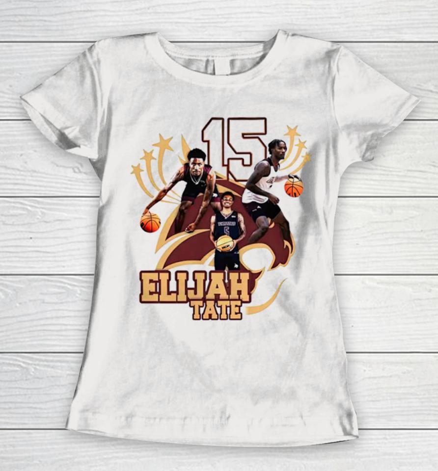Elijah Tate Texas State Bobcats Men’s Basketball Women T-Shirt