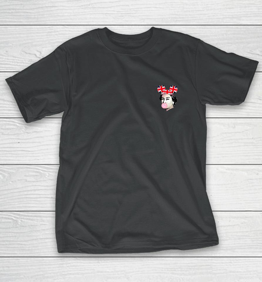 Elizabeth Ii Bubblegum Mouse Ears Union Jack Hrh Queen T-Shirt