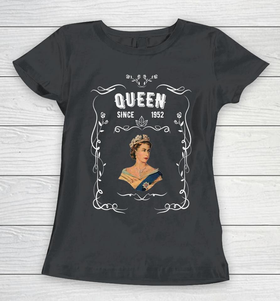 Elizabeth Ii Queen Legend British Crown Platinum Anniversary Women T-Shirt