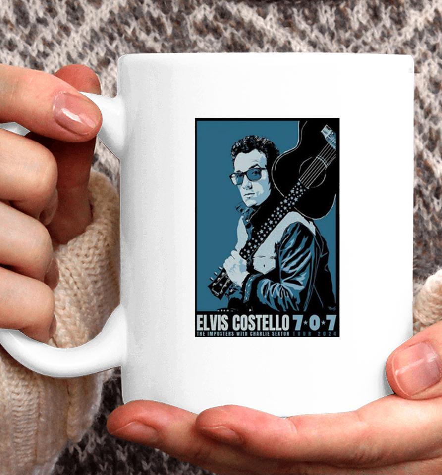 Elvis Costello Tour 2024 Poster Coffee Mug
