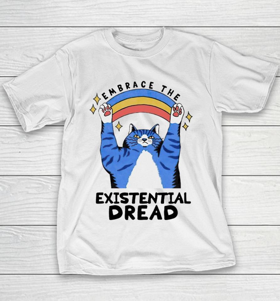 Embrace The Existential Dread Cat Youth T-Shirt