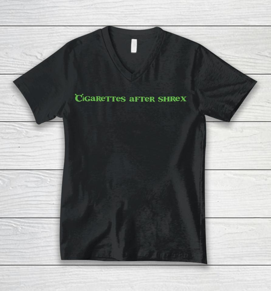 Emotionalclub Cigarettes After Shrek Unisex V-Neck T-Shirt