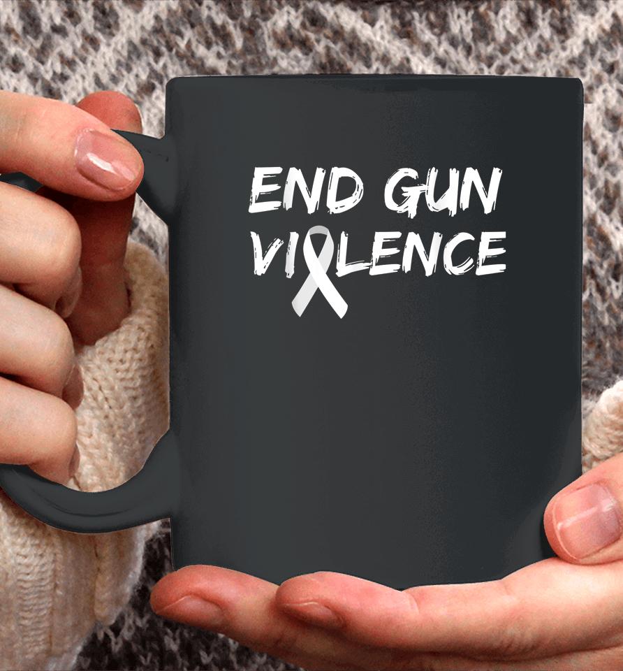 End Gun Violence Ribbon Coffee Mug