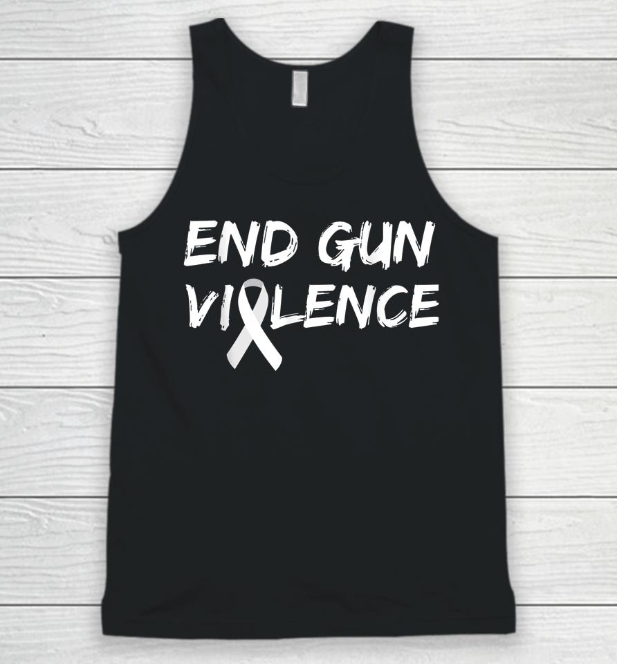 End Gun Violence Ribbon Unisex Tank Top