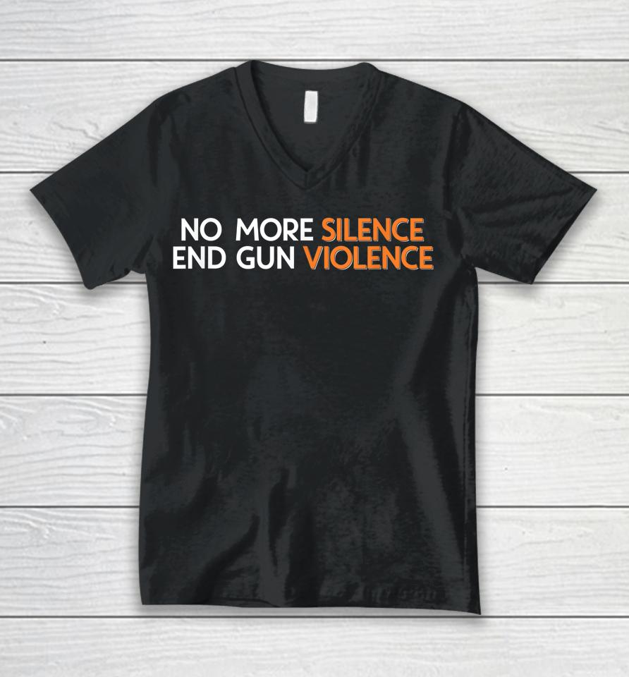 Enough End Gun Violence No Gun Unisex V-Neck T-Shirt