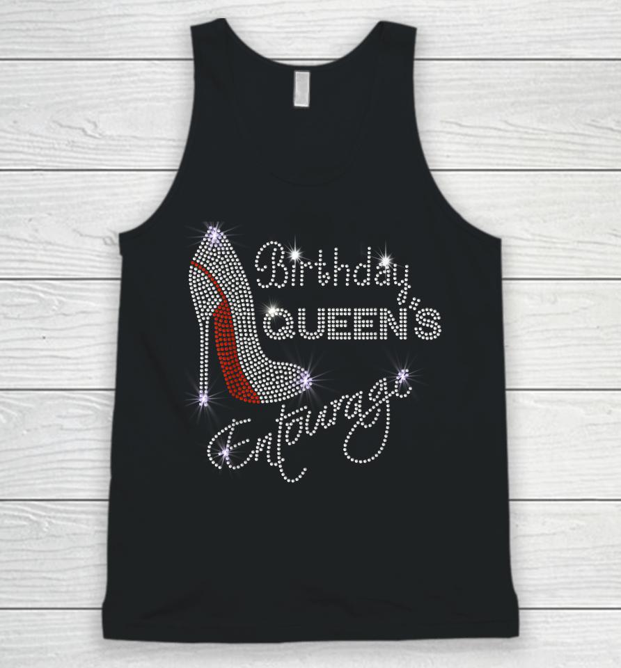 Entourage Birthday Queens Squad Women Girls Birthday Party Unisex Tank Top