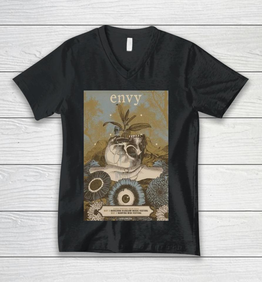 Envy Band May 4 2024 Nanping Midi Festival Unisex V-Neck T-Shirt