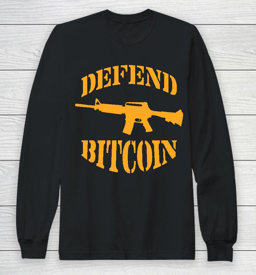 Eric Podwojski Defend Bitcoin Long Sleeve T-Shirt