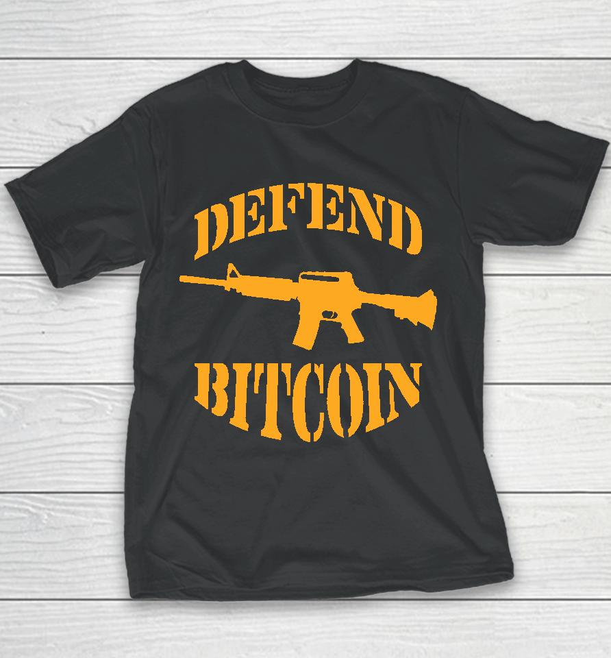 Eric Podwojski Defend Bitcoin Youth T-Shirt