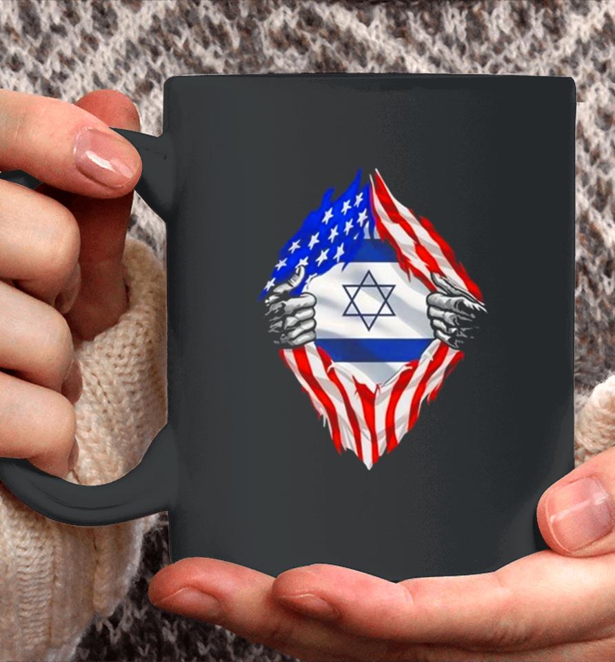 Eric Rubin Usa Israel Flag American Israeli Roots Jewish Coffee Mug