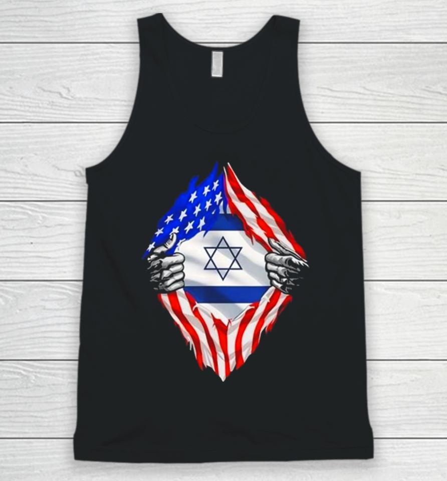 Eric Rubin Usa Israel Flag American Israeli Roots Jewish Unisex Tank Top