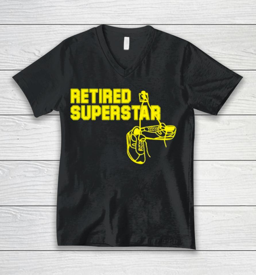 Eric Winter Wearing Retired Superstar Unisex V-Neck T-Shirt