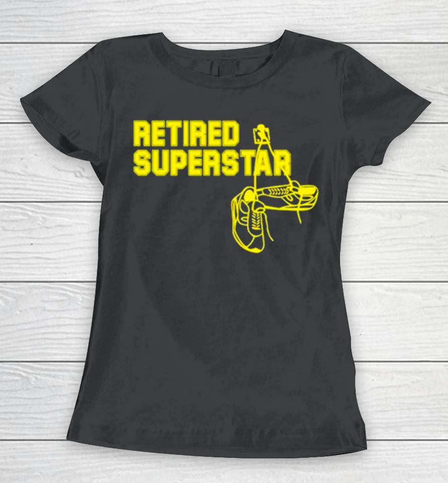 Eric Winter Wearing Retired Superstar Women T-Shirt