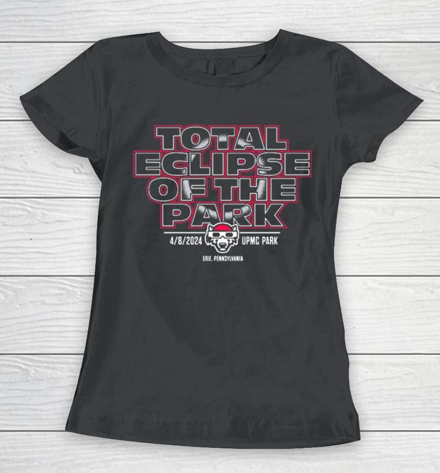 Erie Seawolves Br Total Eclipse Of The Park 2024 Women T-Shirt