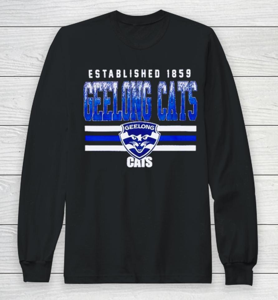 Established 1859 Geelong Cats Classic Long Sleeve T-Shirt