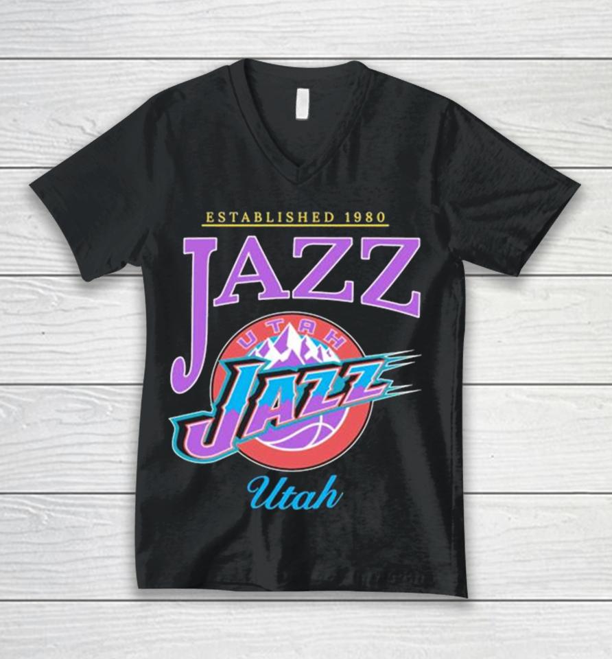 Established 1980 Jazz Nba Utah Jazz Basketball Unisex V-Neck T-Shirt