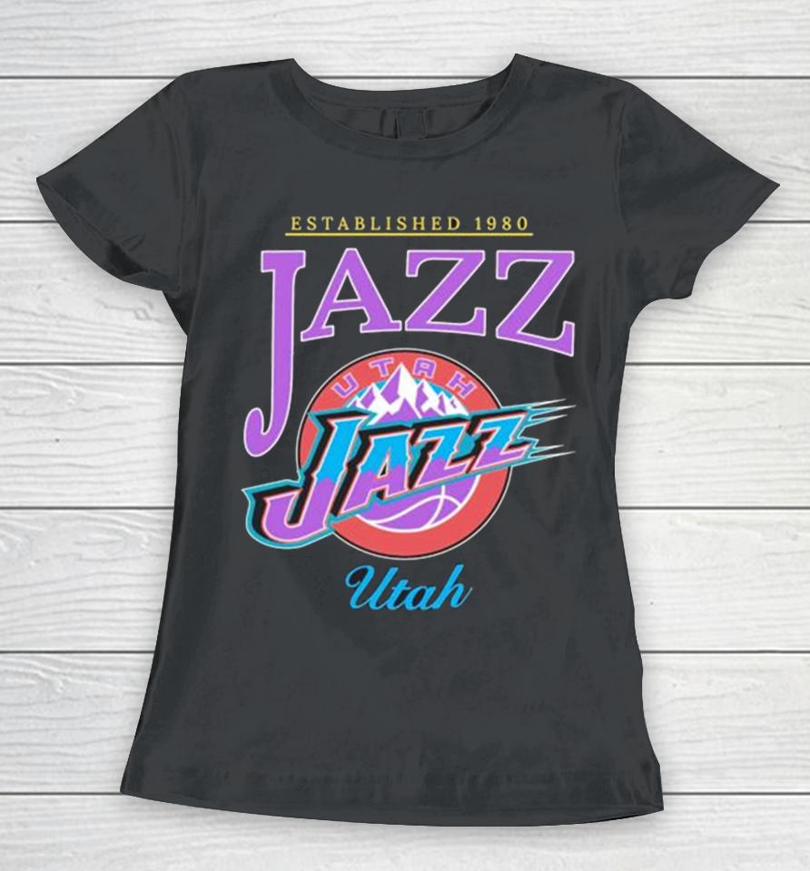 Established 1980 Jazz Nba Utah Jazz Basketball Women T-Shirt