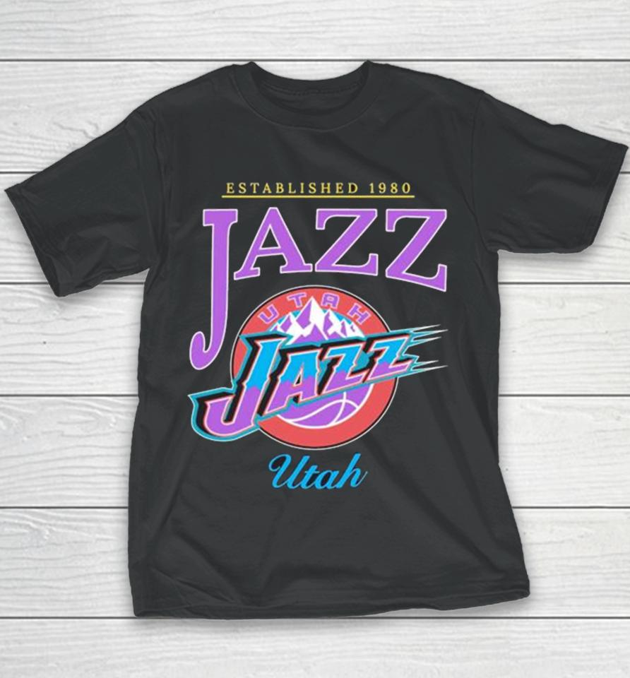 Established 1980 Jazz Nba Utah Jazz Basketball Youth T-Shirt