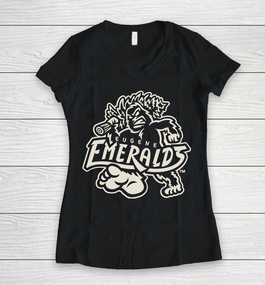 Eugene Emeralds Women V-Neck T-Shirt