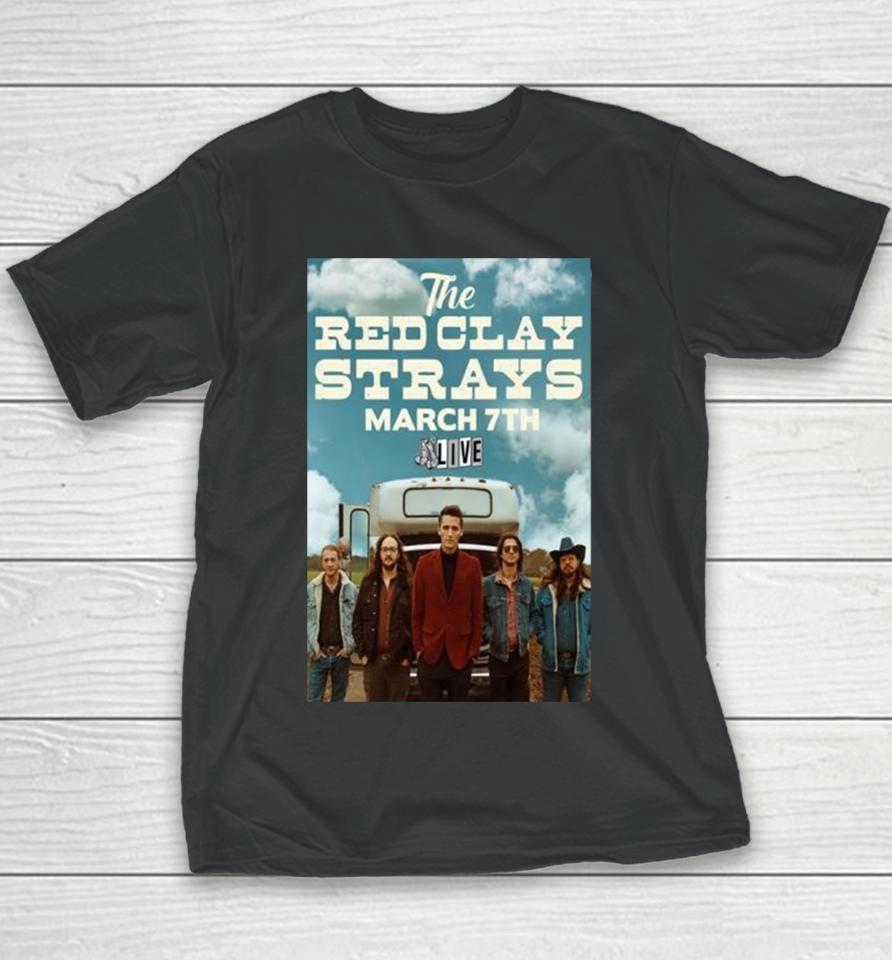 Event Fayetteville Ar United States Red Clay Strays 3 7 2024 Poster Youth T-Shirt