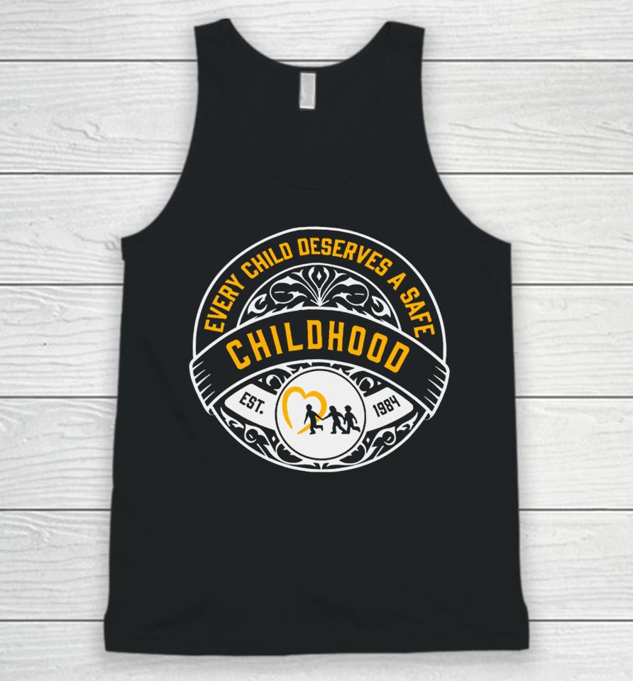 Every Child Deserves A Safe Childhood Charity Unisex Tank Top