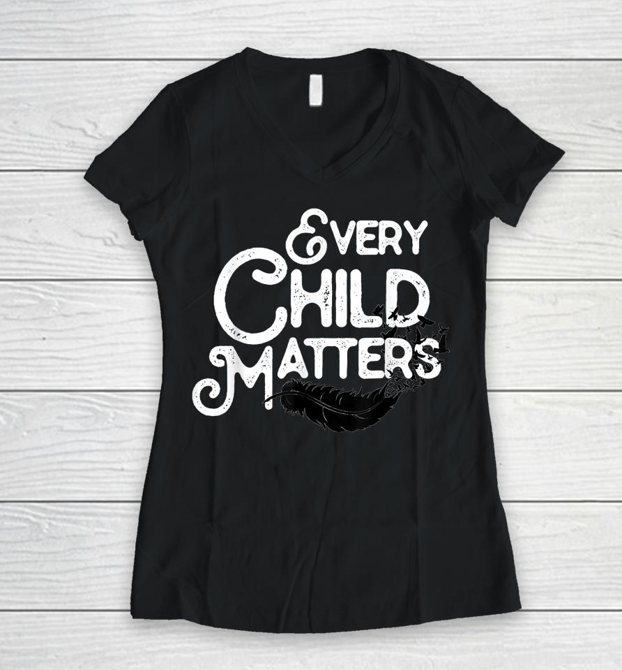 Every Orange Day Child Kindness Matter 2022 Anti Bully Women V-Neck T-Shirt