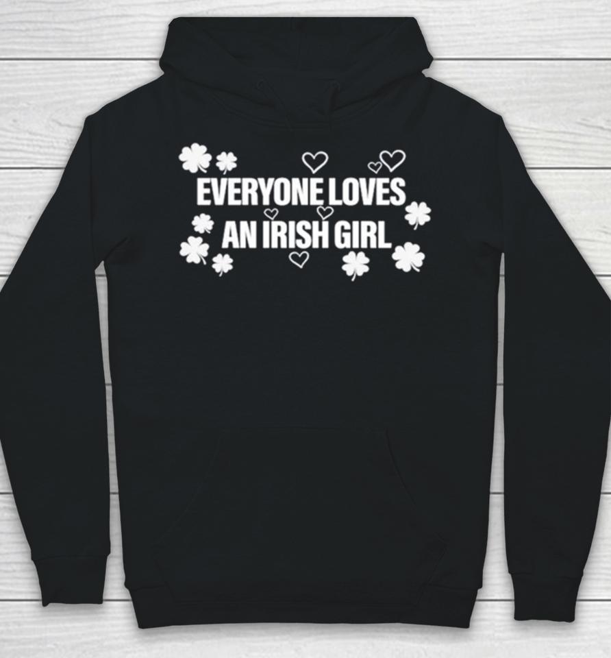 Everyone Loves An Irish Girl Clover Hoodie