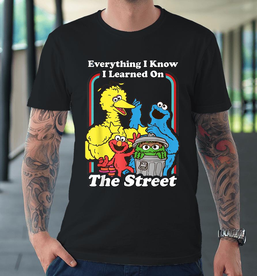 Everything I Know I Learned On The Streets Premium T-Shirt