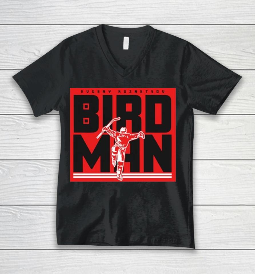 Evgeny Kuznetsov Carolina Bird Man Unisex V-Neck T-Shirt