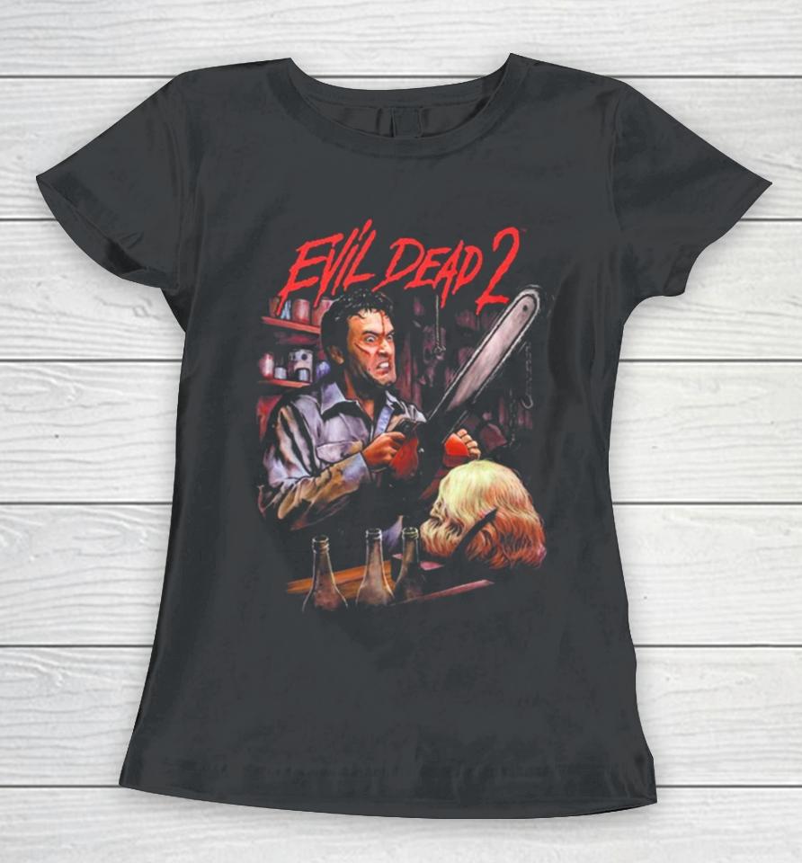 Evil Dead 2 Workshed Women T-Shirt