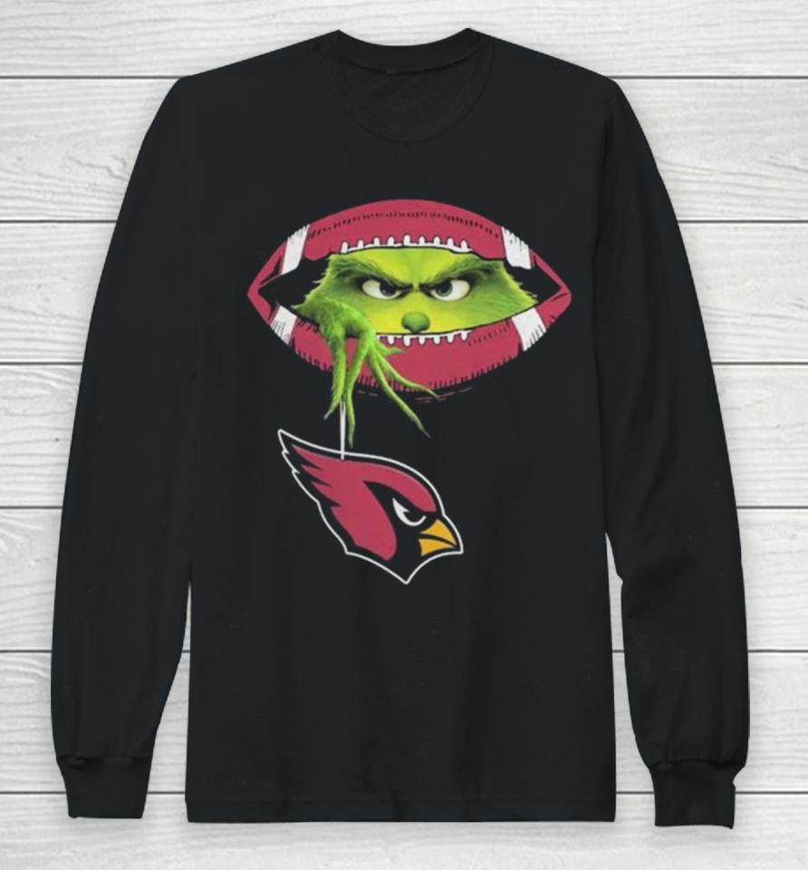 Ew, People The Grinch Hold Arizona Cardinals Logo Long Sleeve T-Shirt