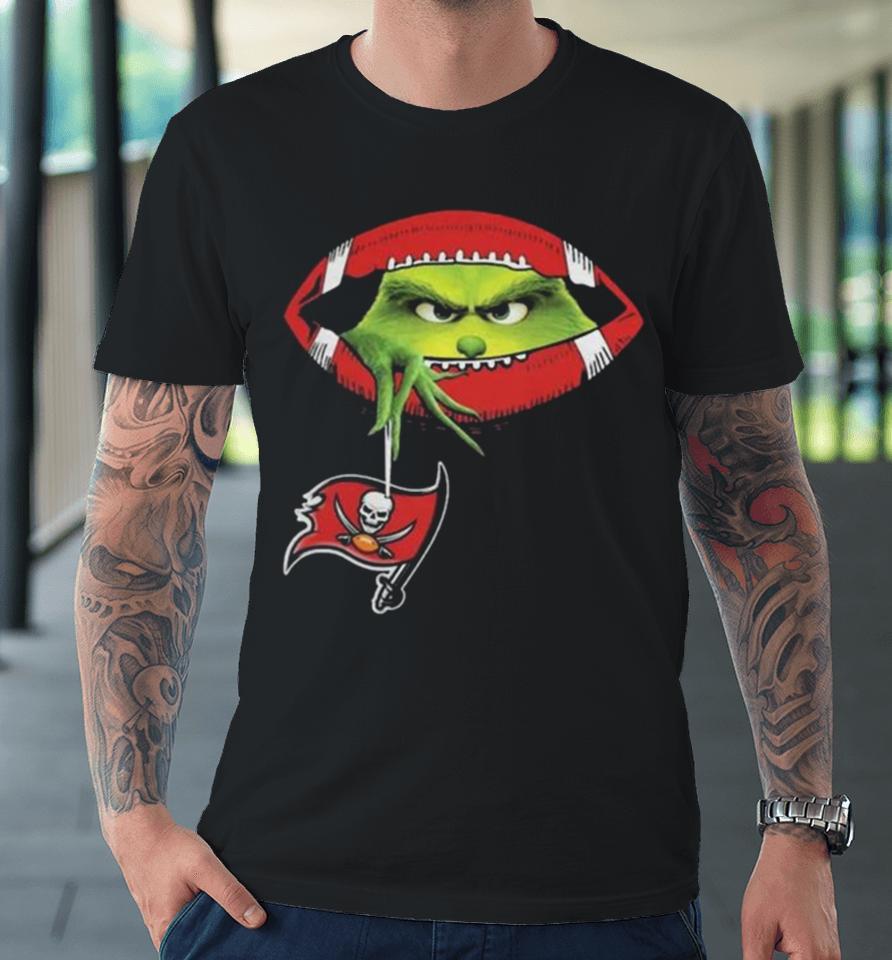 Ew People The Grinch Hold Tampa Bay Buccaneers Logo Premium T-Shirt